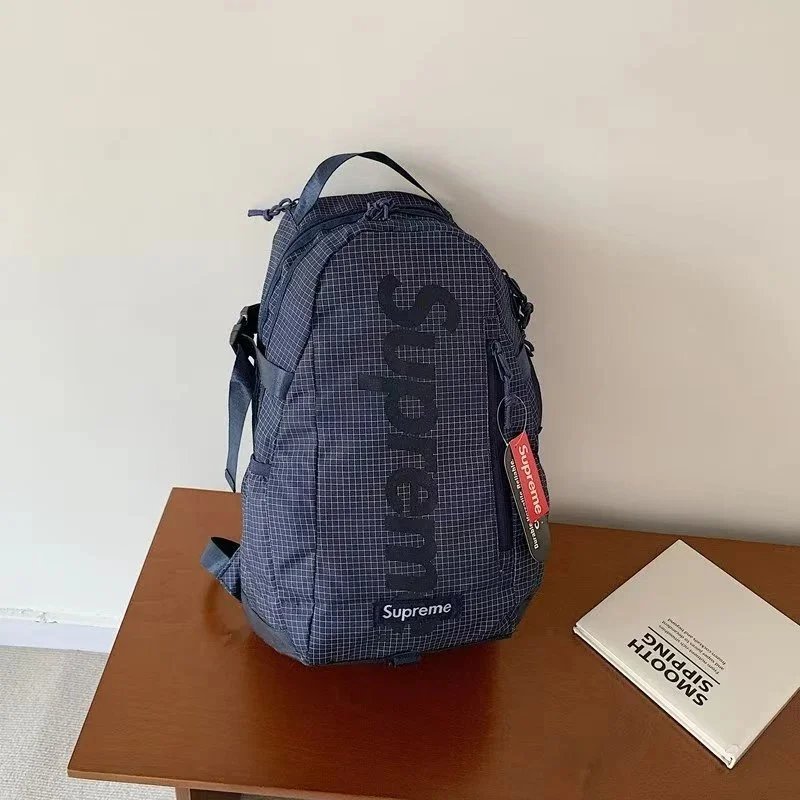 Supreme Vertical Logo Backpack Red - 11