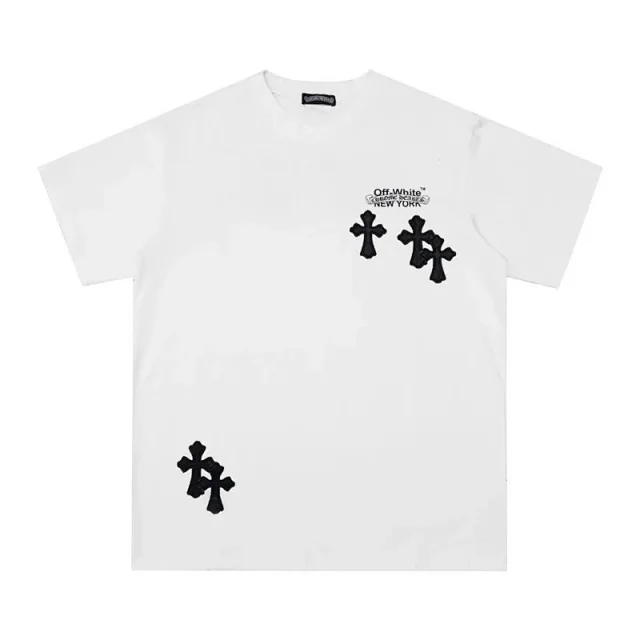 Chrome Hearts T-Shirts Graphic Cross Print Short-Sleeve product detail image 12