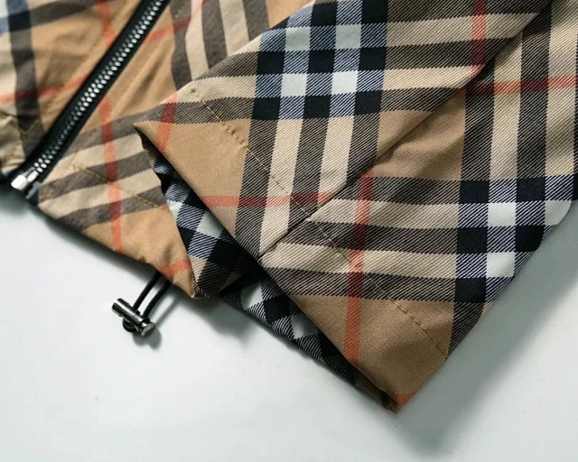 Burberry Jackets Hooded zip-up check windbreaker product detail image 30