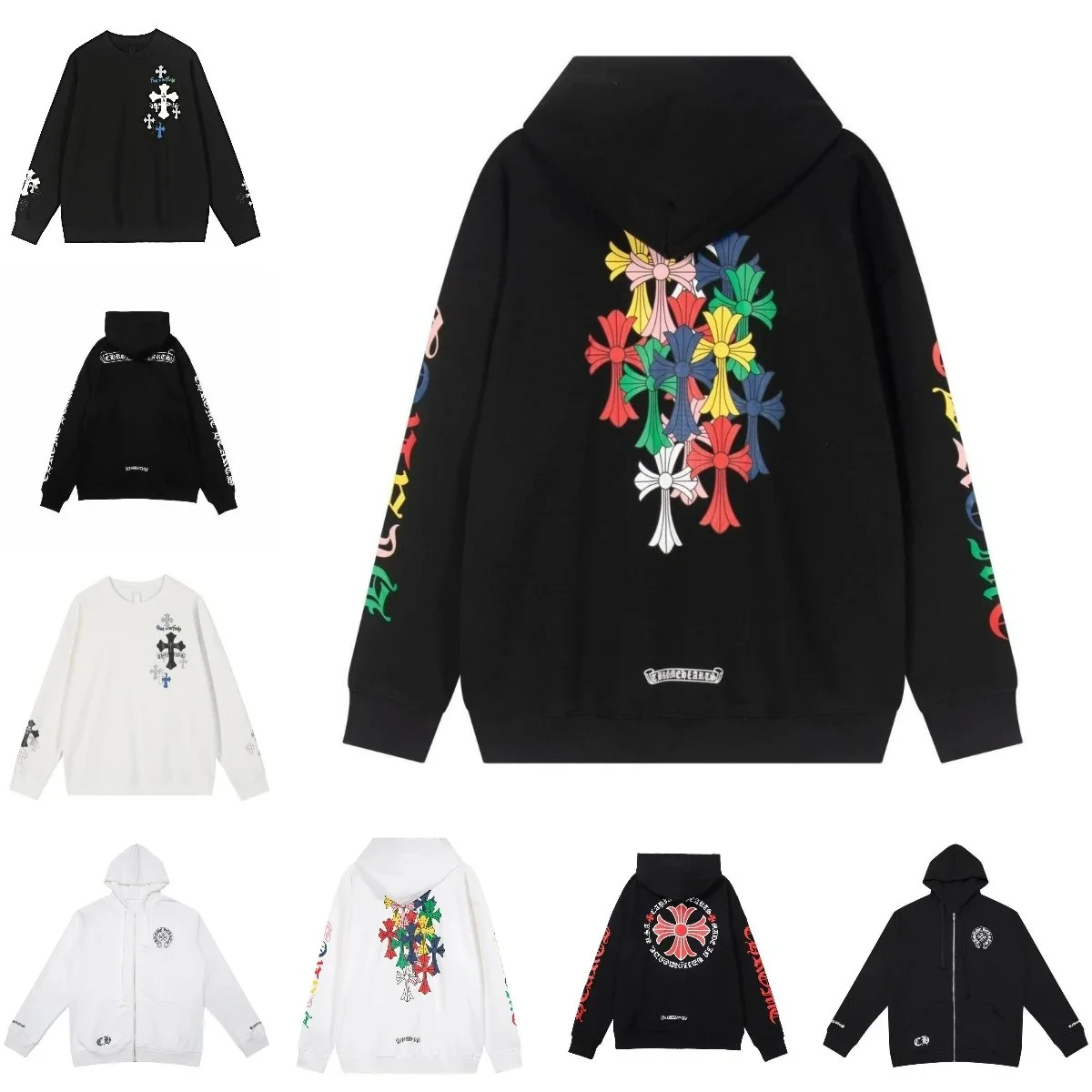 Chrome Hearts Cross Flower Hoodie [Multiple Styles & Colors]