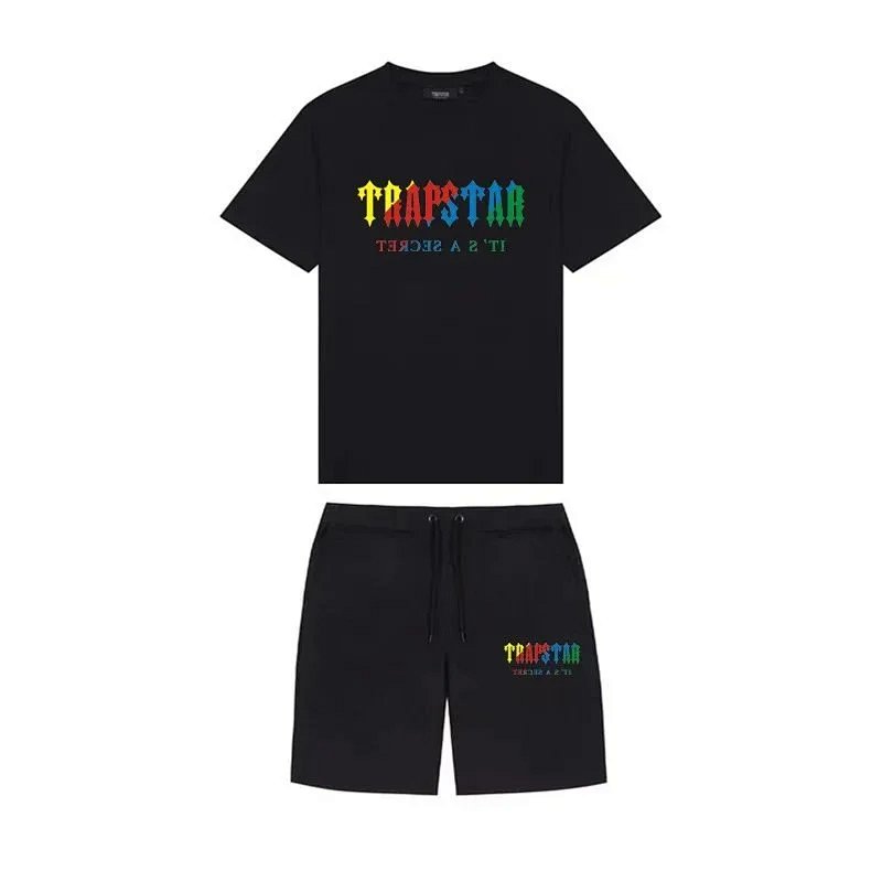 Trapstar Logo Print Gray T-Shirt and Shorts Set Casual Set product detail 15 in Litbuy spreadsheet finds
