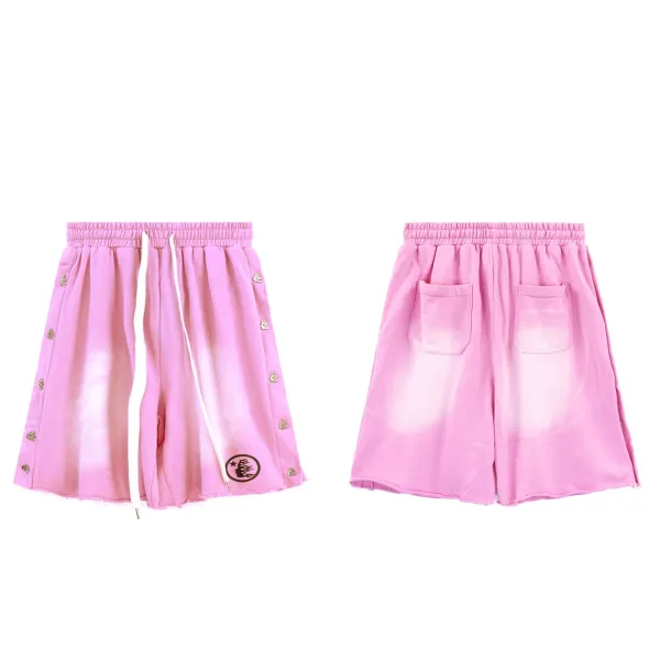 Hellstar Leather-Effect Shorts Royal Blue - 21