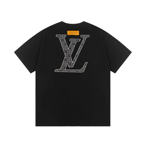 Louis Vuitton Monogram All-Over Print Black T-Shirt - 32