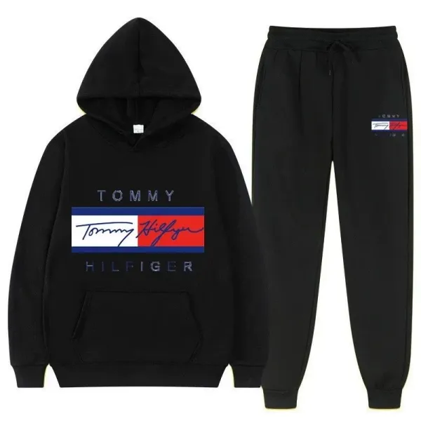 Tommy Hilfiger Logo Hoodie and Sweatpants Set Yellow - 9