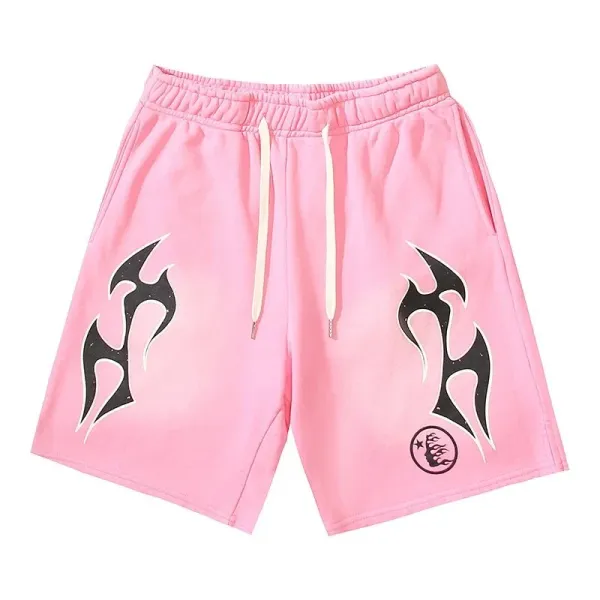 Hellstar Leather-Effect Shorts Royal Blue - 17