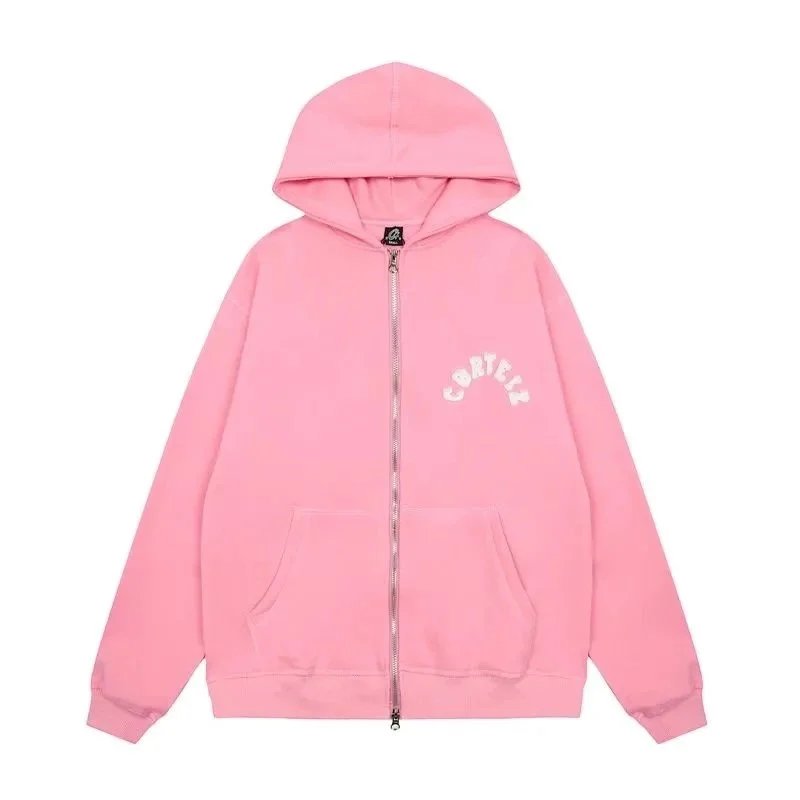 Corteiz Hoodies & Sweatshirts Rules the World graphic zip-up hoodie — BB023