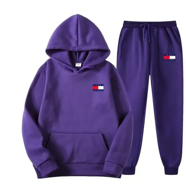 Tommy Hilfiger Logo Hoodie and Sweatpants Set Yellow - 6
