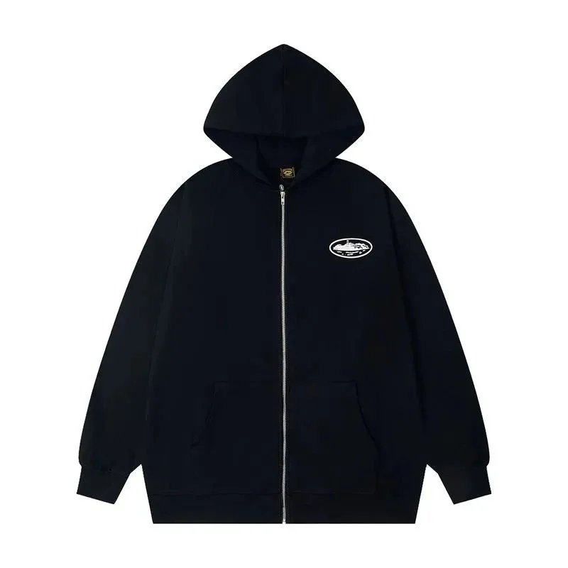 Corteiz Hoodies & Sweatshirts Rules the World graphic zip-up hoodie — BB013