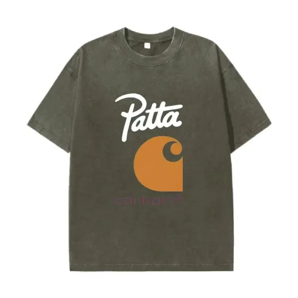 Patta x Carhartt WIP Logo Graphic T-Shirt Army Green - 1
