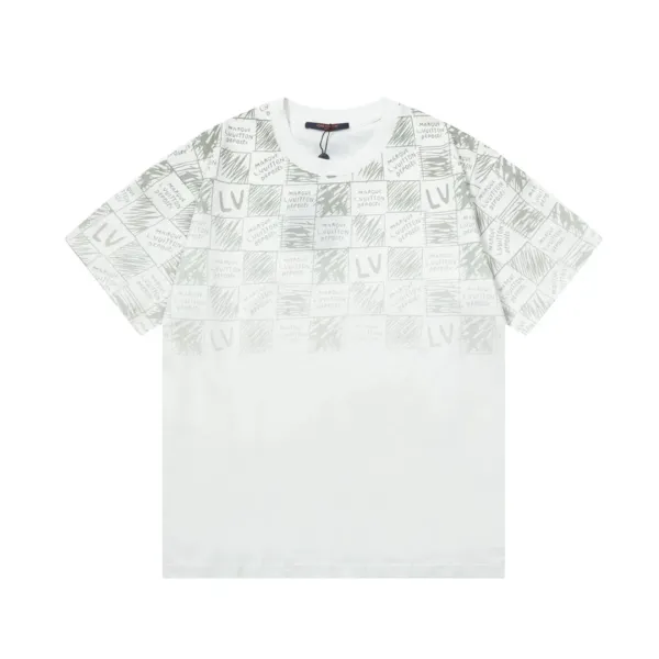 Louis Vuitton Monogram All-Over Print Black T-Shirt - 47