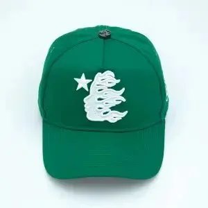 Design Trucker Cap with Star and Abstract Tree Print Black Hats - 6
