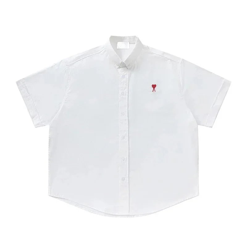 Heart Embroidered Cotton Shirt photo 2