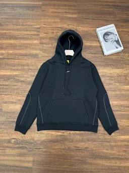 thumbnail for Logo print fleece hooded sweatshirt Asian version Unisex set for men and women