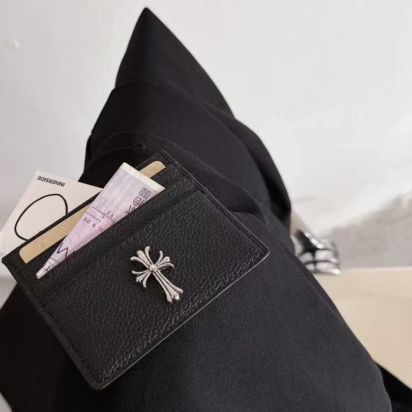 Card holder style Unisex leather case ID bag multi-position card holder
