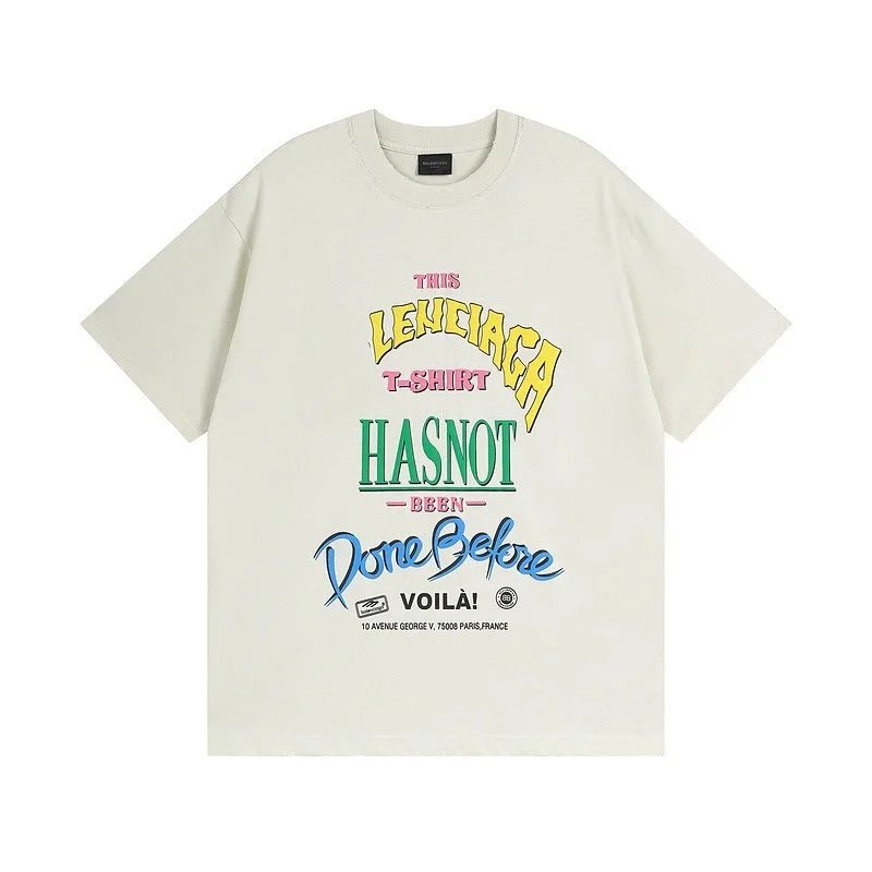 Balenciaga Retro Logo Foam Print Washed T-Shirt photo 3