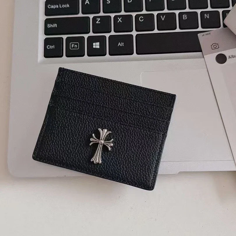 Card holder style Unisex leather case ID bag multi-position card holder