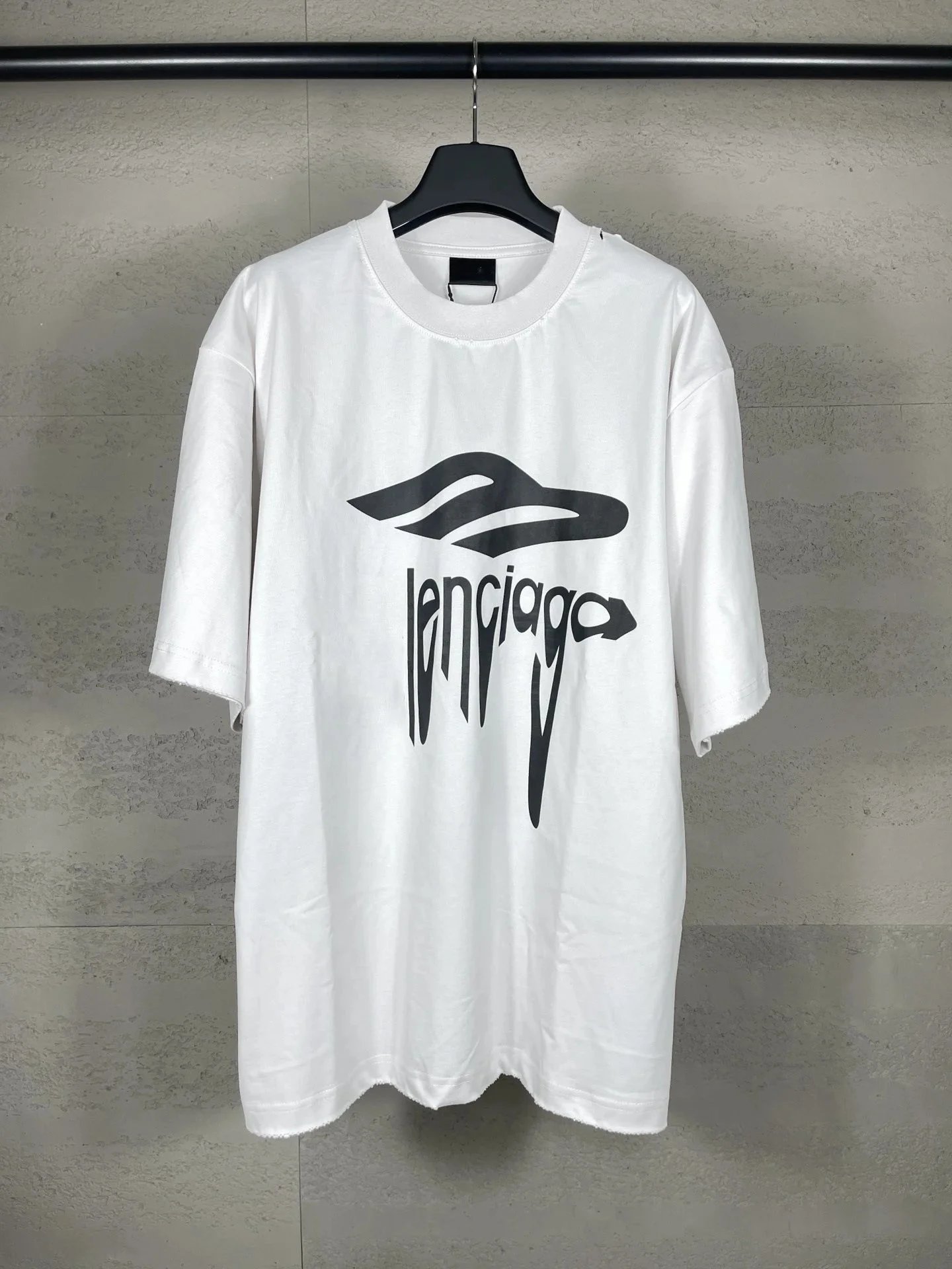 Letter Print Washed Oversized T-Shirt photo 3