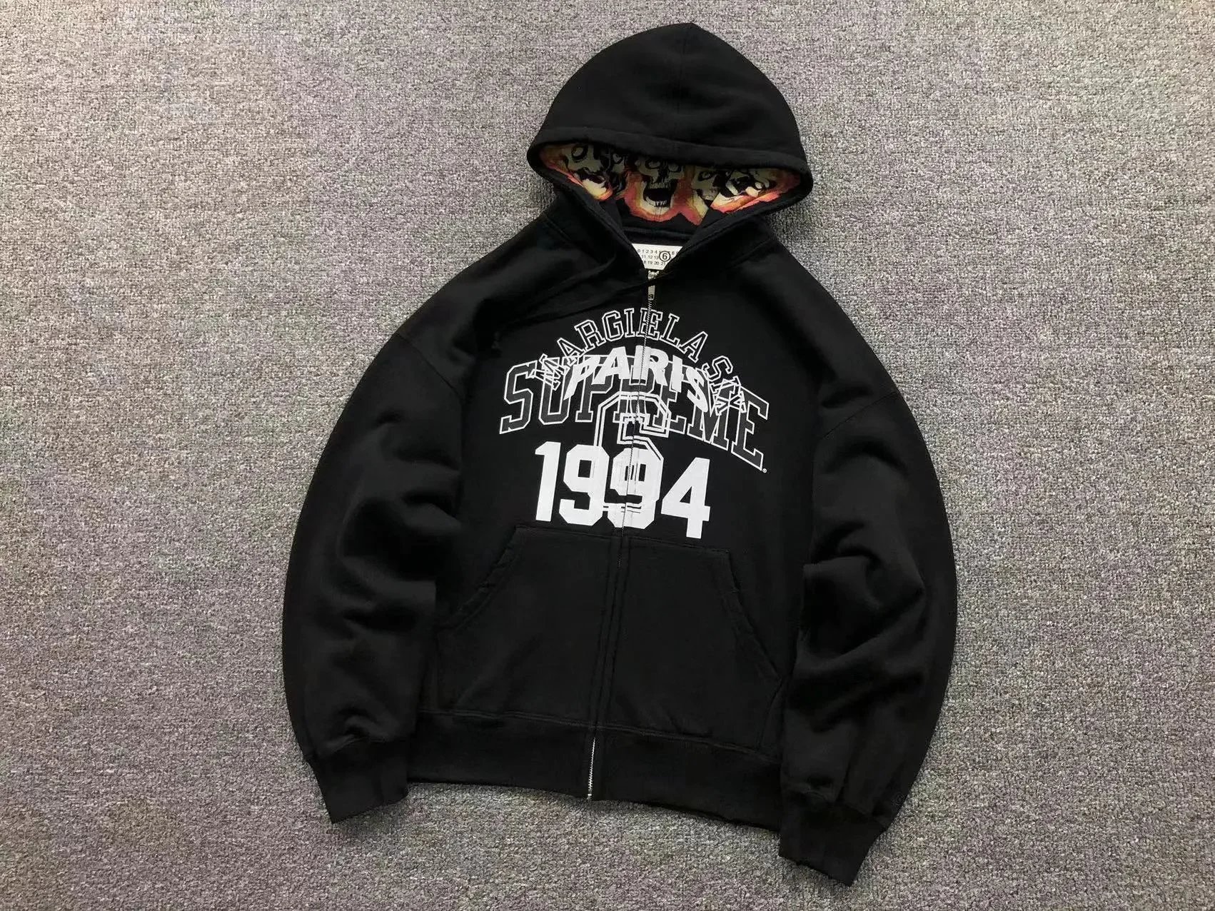 Supreme Logo Hooded Sweatshirt Brown Green Black Navy Red Gray