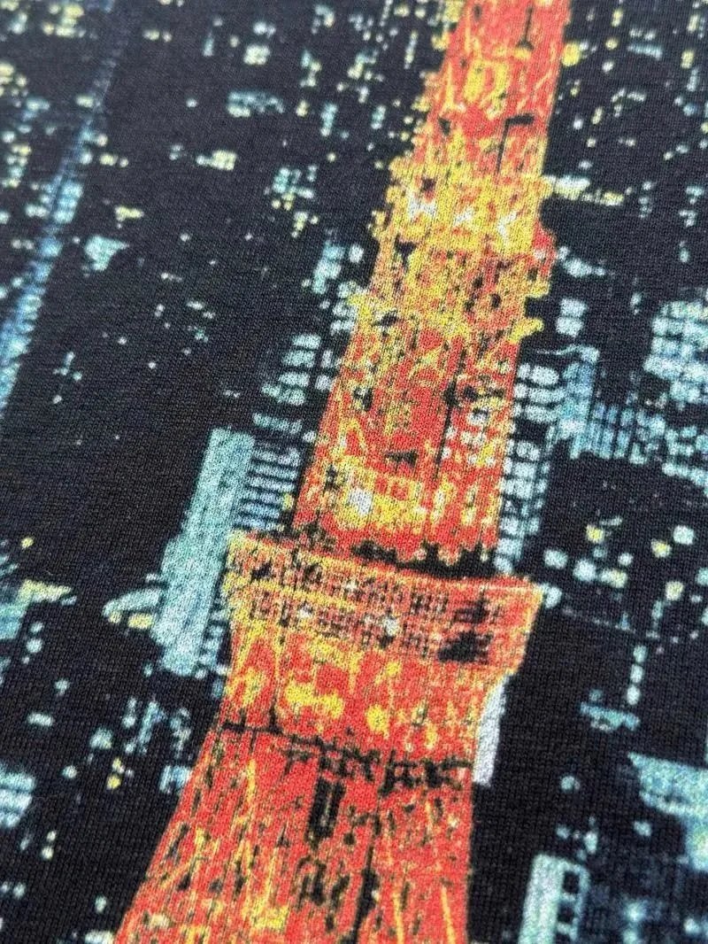 Balenciaga Tokyo Tower Graphic T-Shirt White - 10