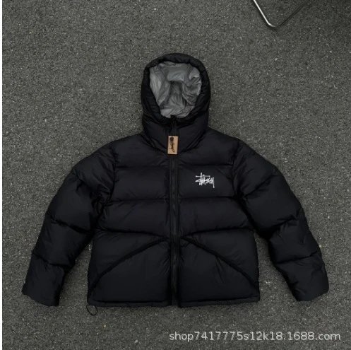 Stüssy Puffer Jacket Black Down Jacket - 1