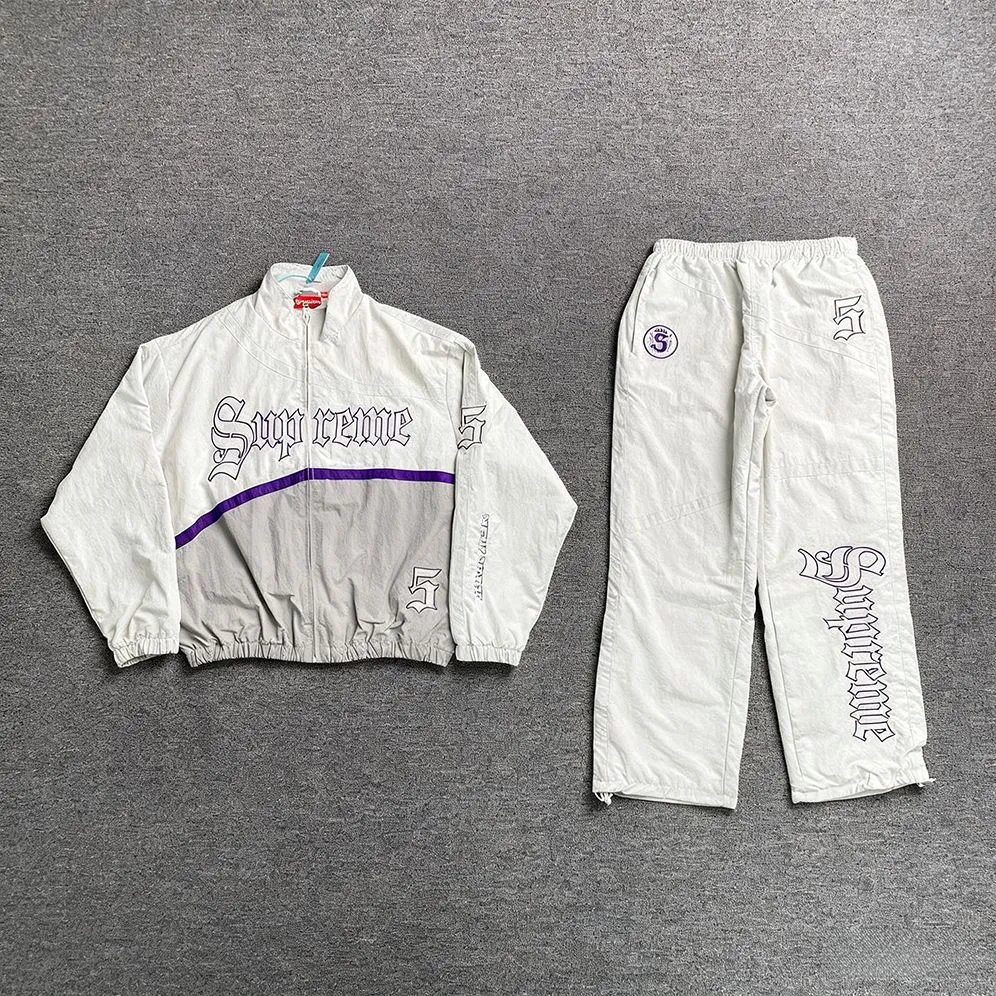 Supreme Gothic Script Windbreaker Jacket & Pants Set