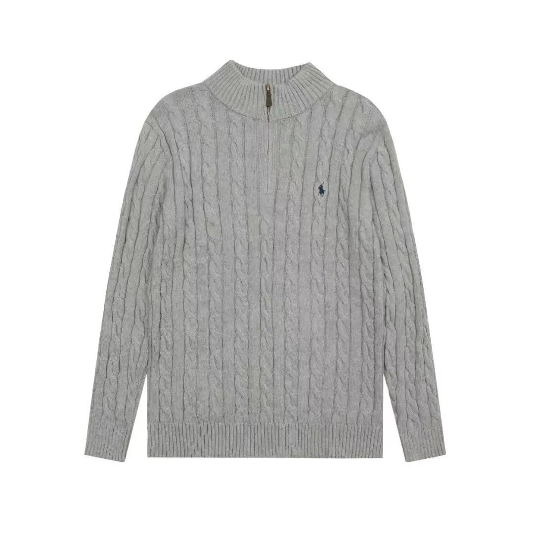 Ralph Lauren Embroidered Half-Zip Knit Sweater photo 3