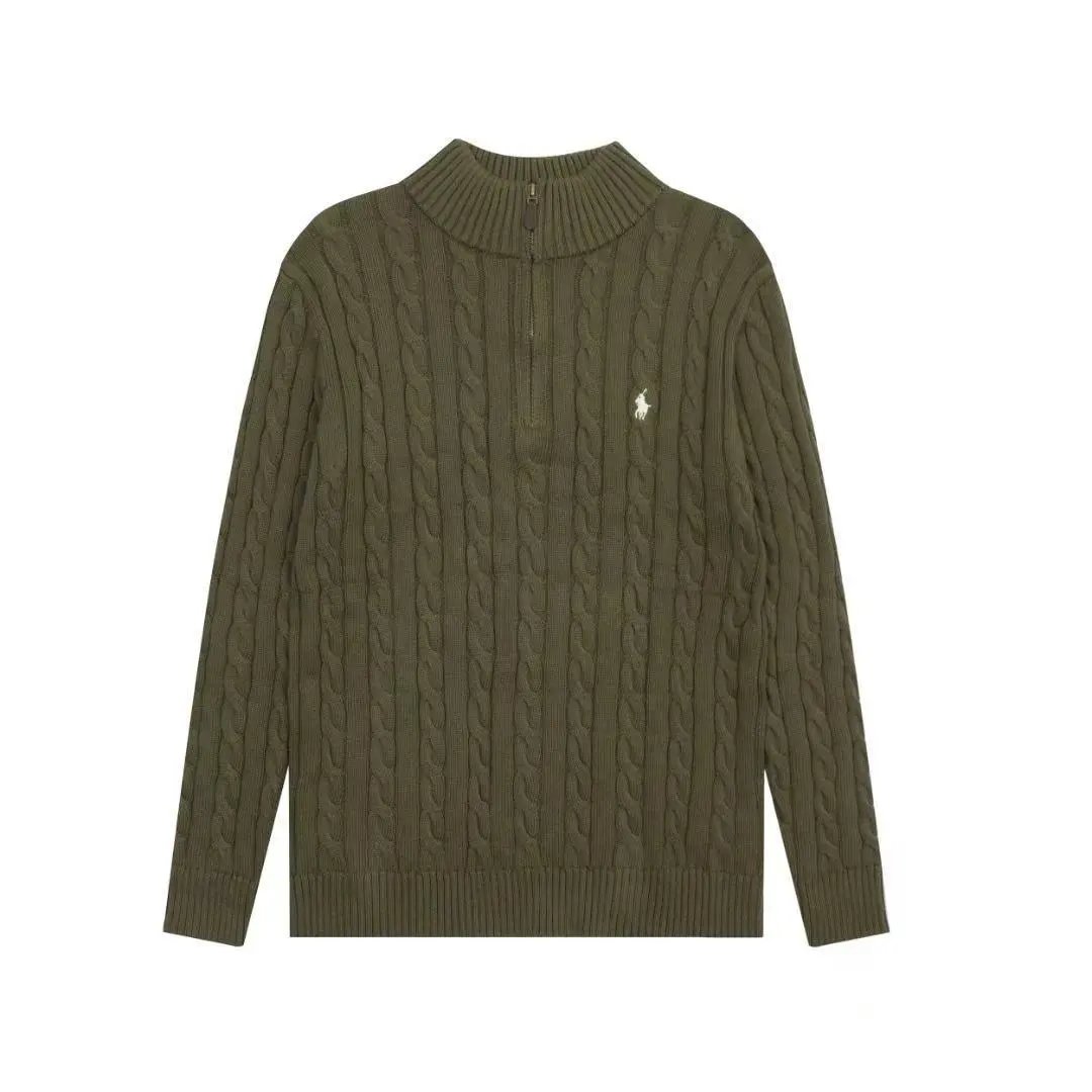 Ralph Lauren Embroidered Half-Zip Knit Sweater photo 7
