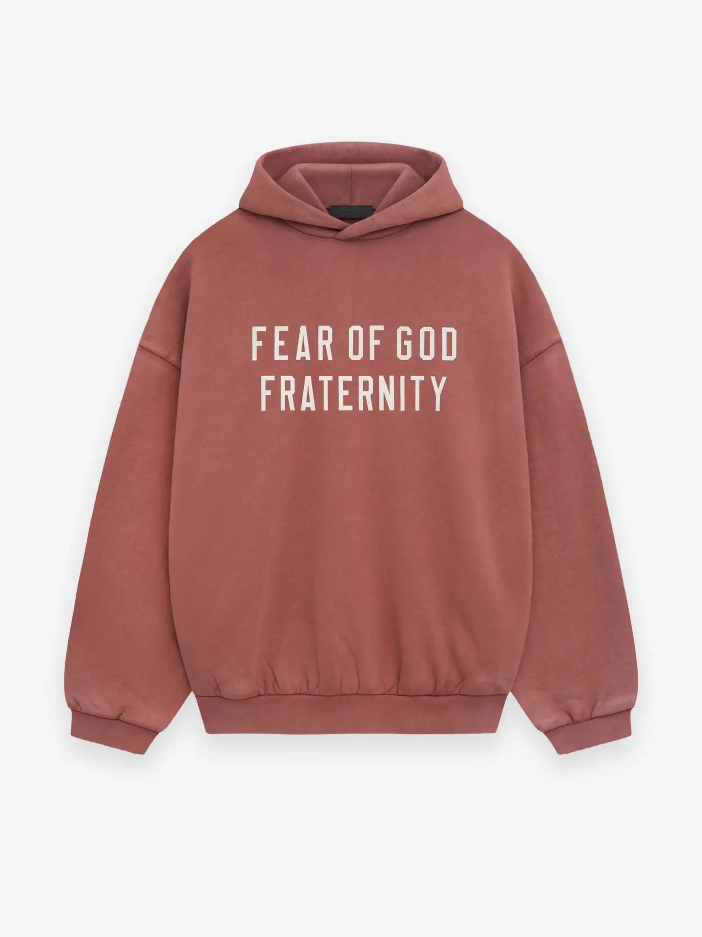 Double Letter Print Fleece Hoodie photo 2