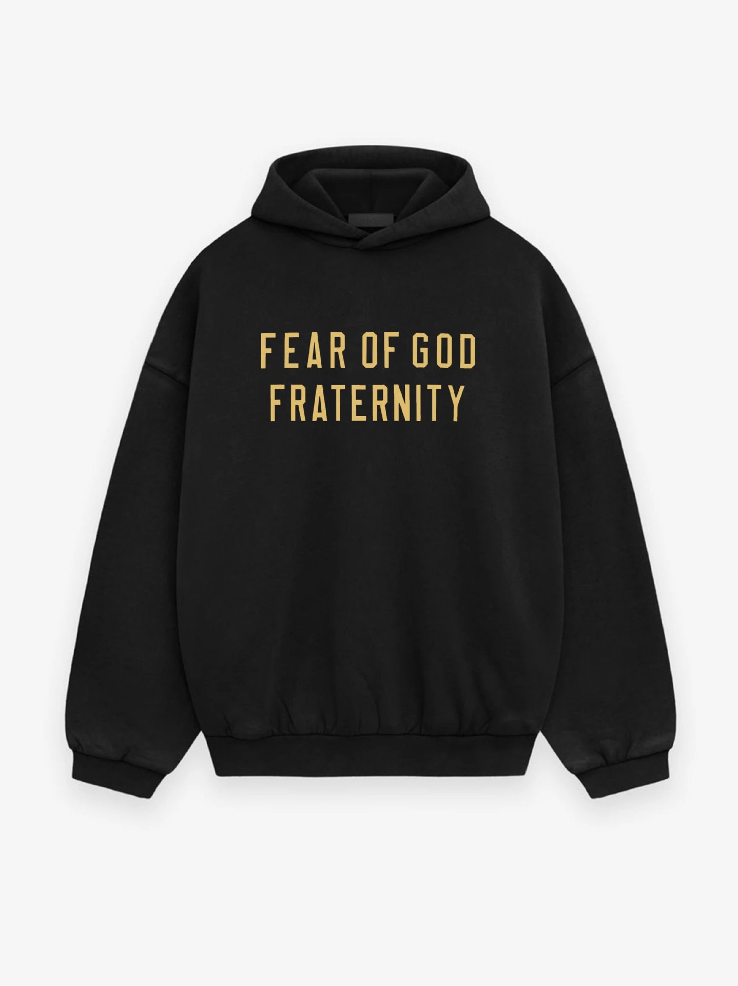 Double Letter Print Fleece Hoodie photo 4