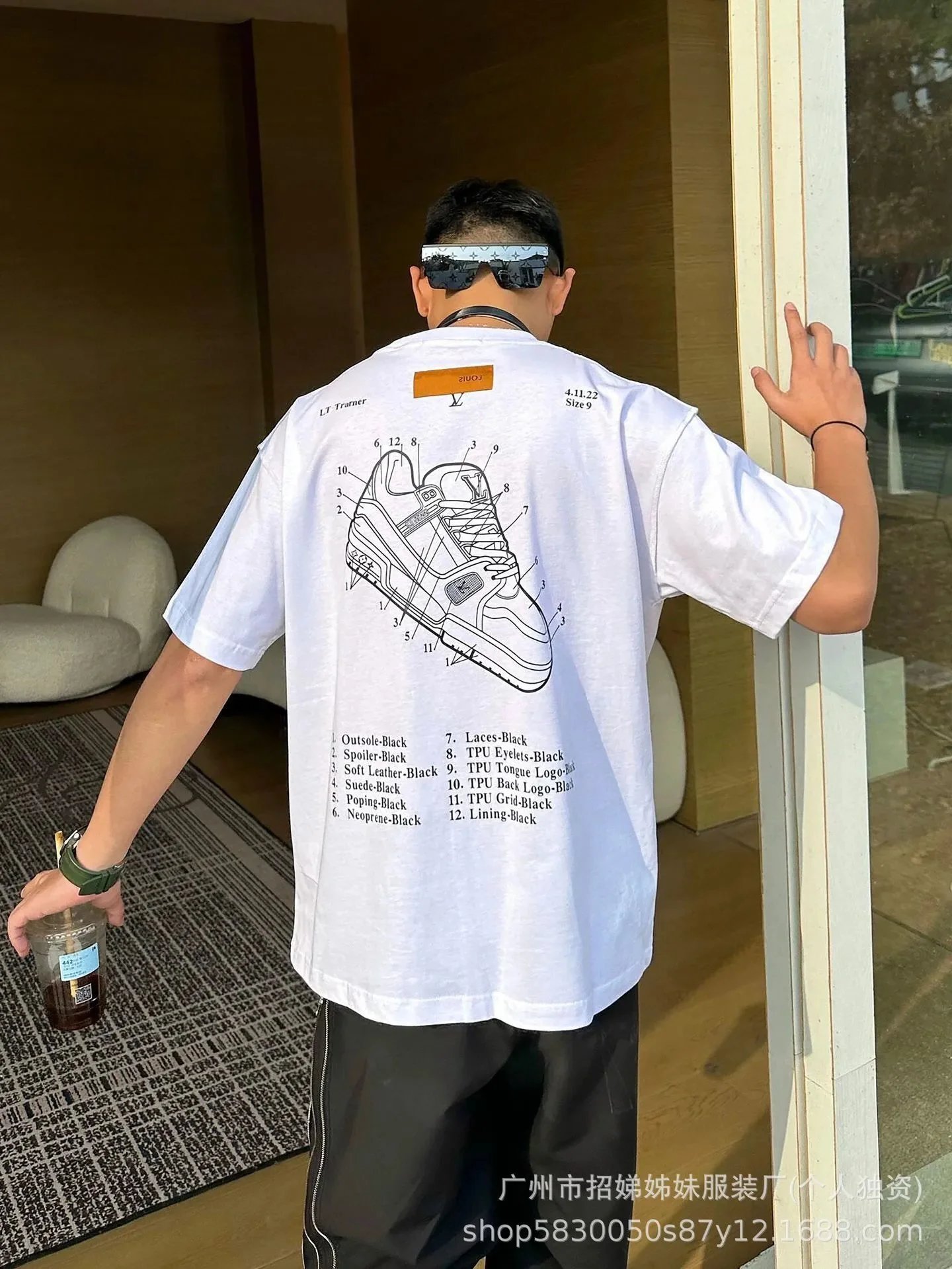 Sneaker Print T-Shirt photo 3