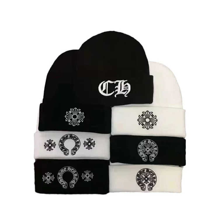 Knitted hats Sanskrit printed woolen hats for men and women embroidered hats(pic16) Knitted hats Sanskrit printed woolen hats for men and women embroidered hats