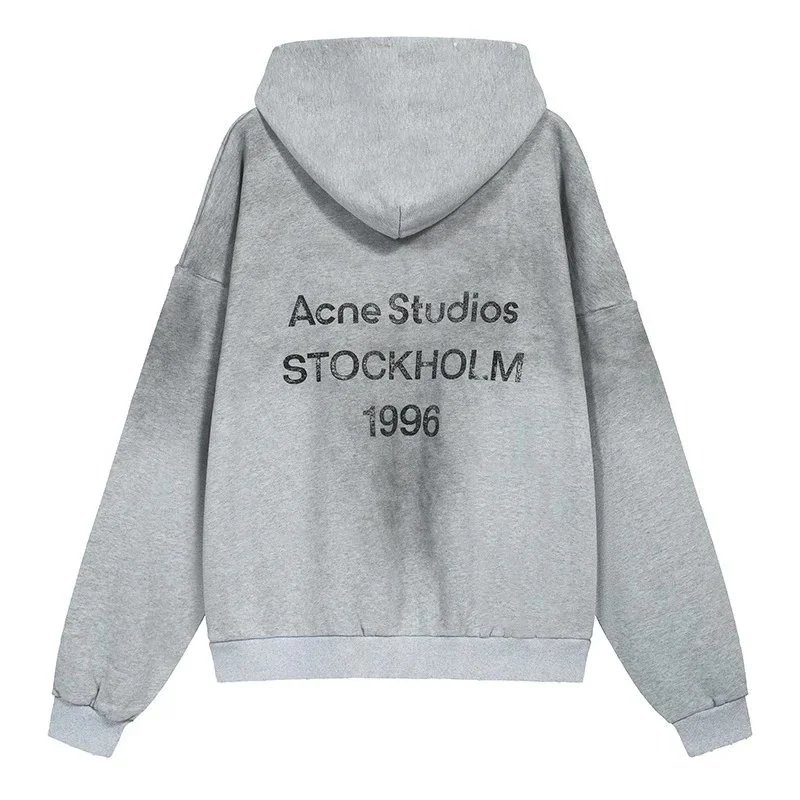 AC 1996 Washed Distressed Letter Hoodie photo 8