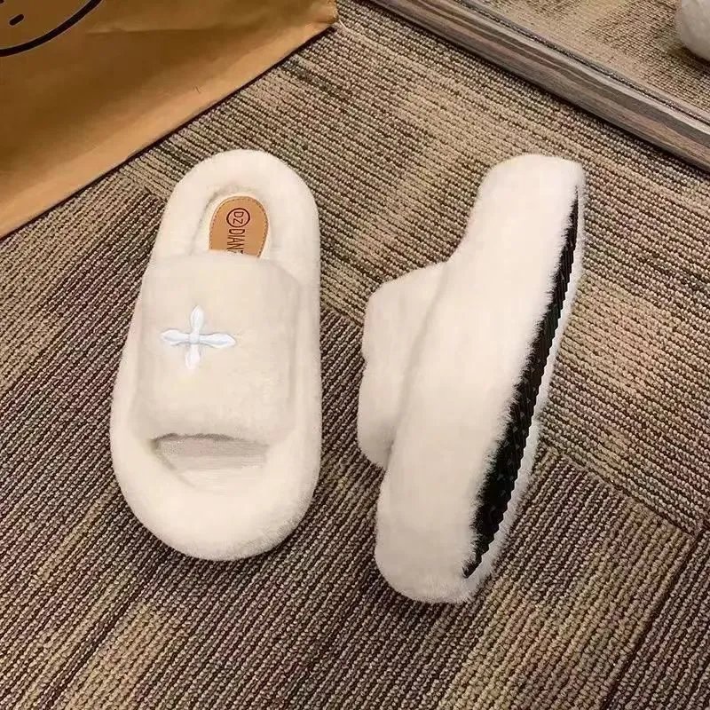 Fluffy Fuzzy Slippers Women photo 2