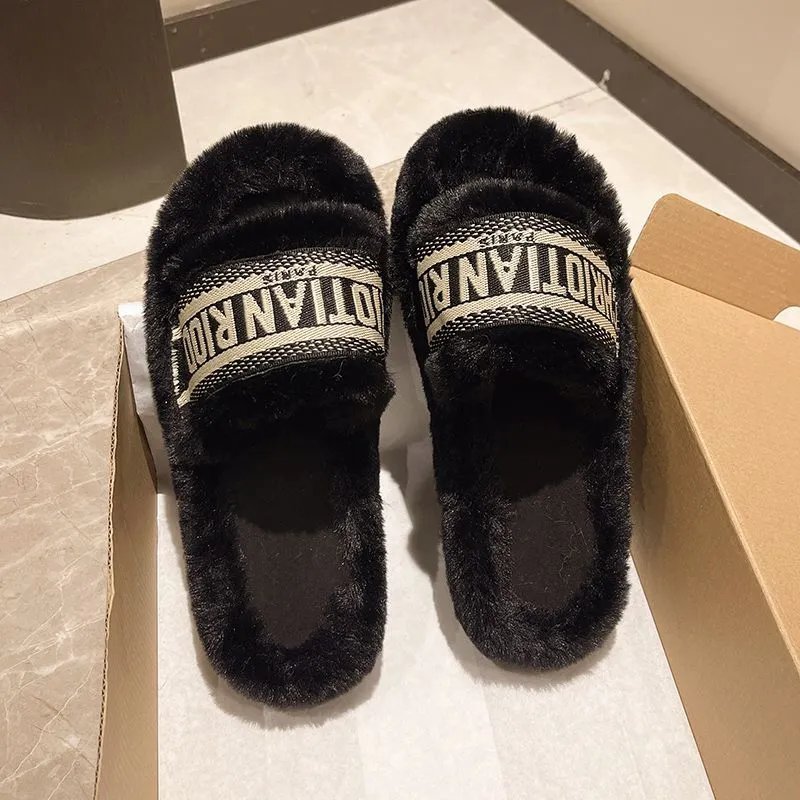 Fluffy Fuzzy Slippers Women photo 6