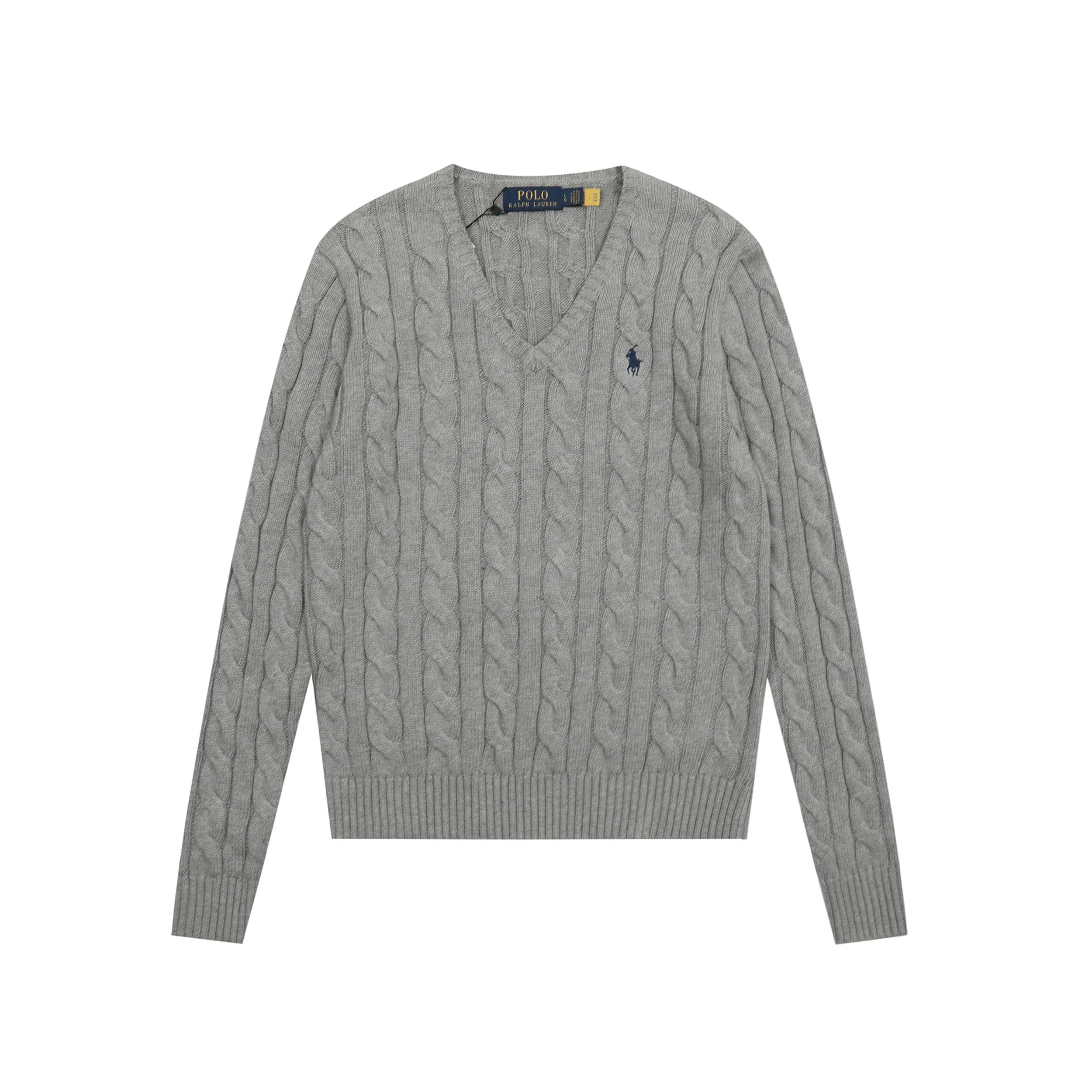 Ralph Lauren Marl V-Neck Knit Sweater photo 4