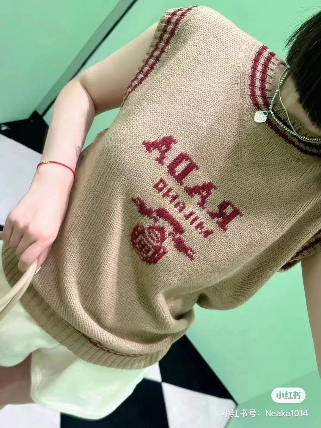 Letter Knit Vest photo 6