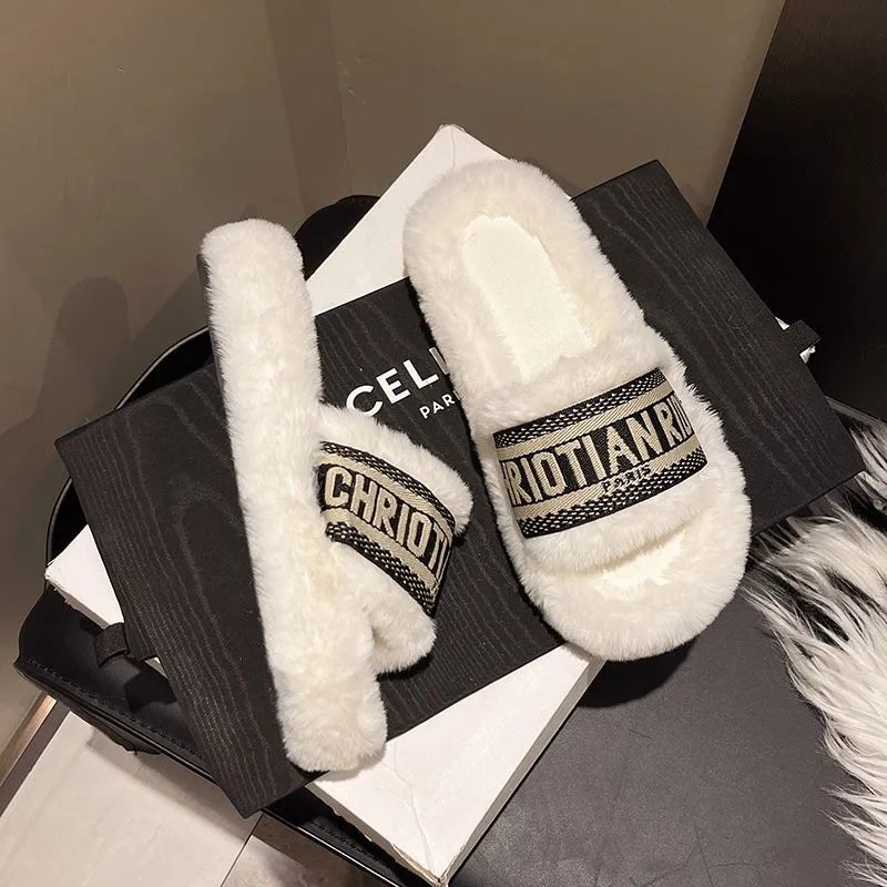 Fluffy Fuzzy Slippers Women photo 5