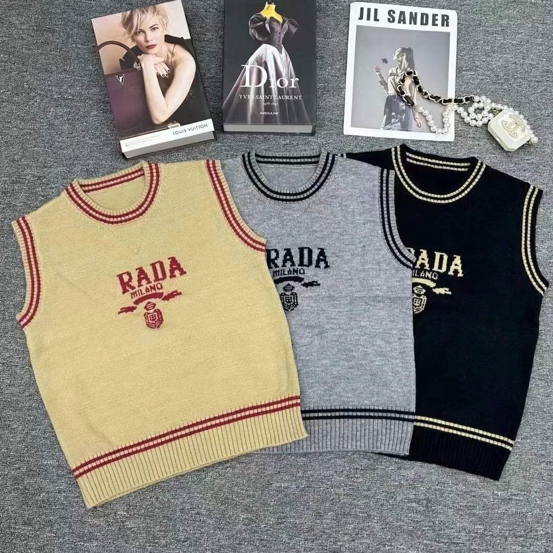 Letter Knit Vest