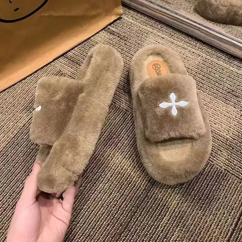 Fluffy Fuzzy Slippers Women photo 4