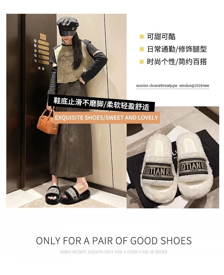 Fluffy Fuzzy Slippers Women photo 8
