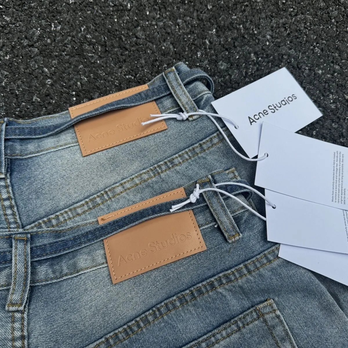 AC Splatter Washed Distressed Denim Shorts photo 5