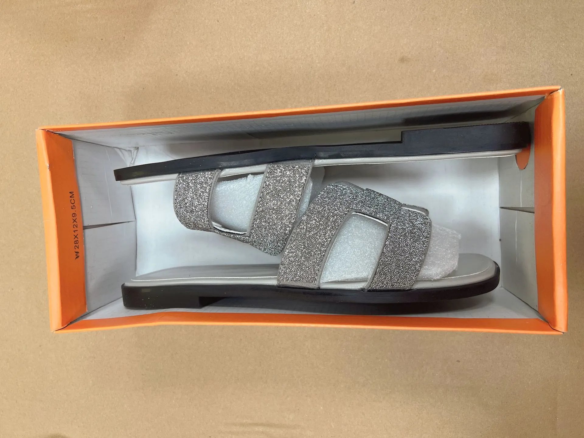 Rhinestone Flat Sandals photo 4