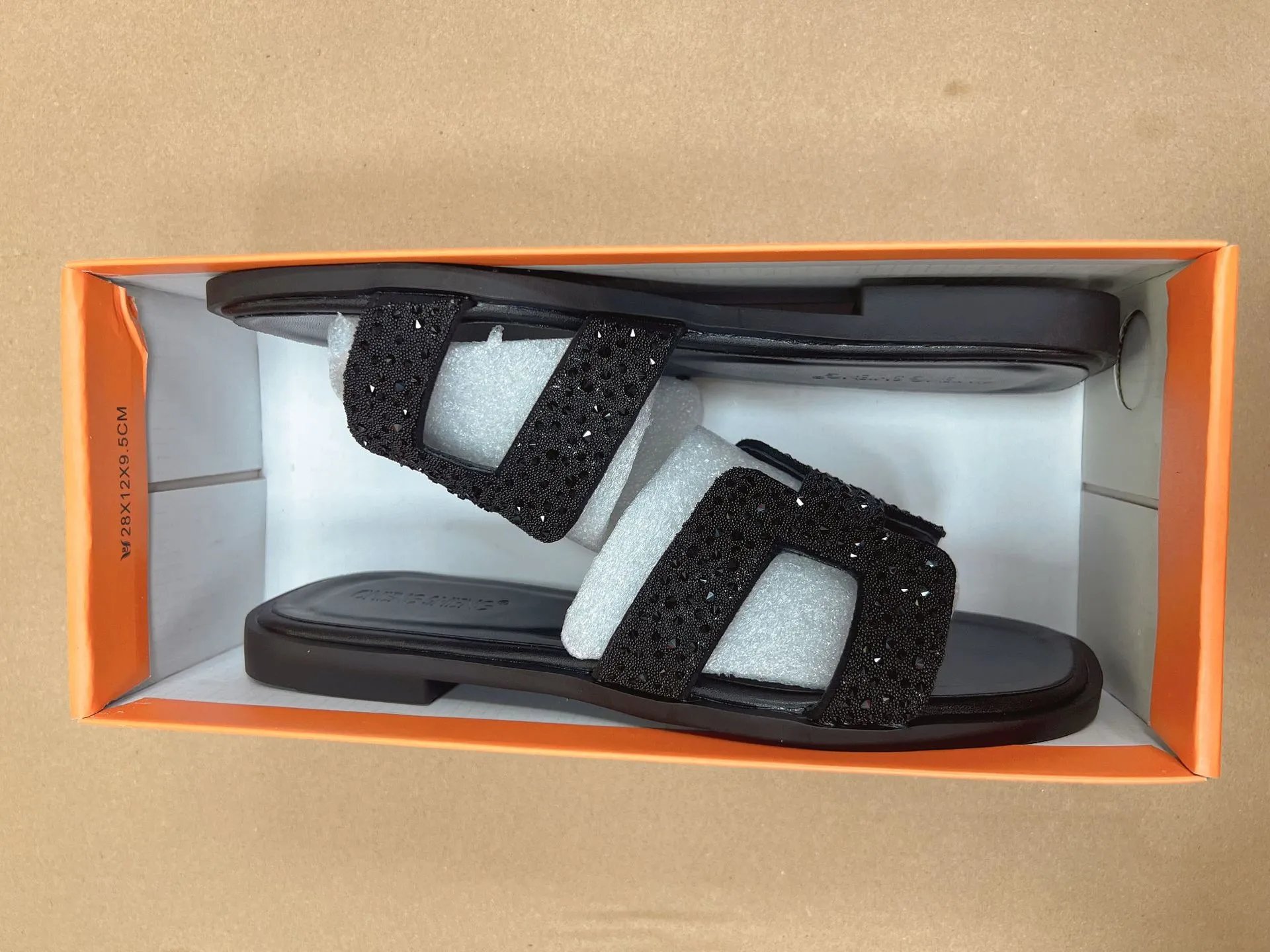 Rhinestone Flat Sandals photo 2