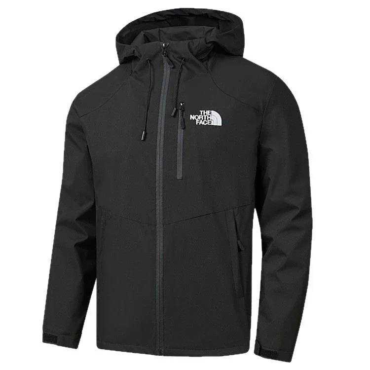 The North Face-Style Outdoor Hooded Shell Jacket