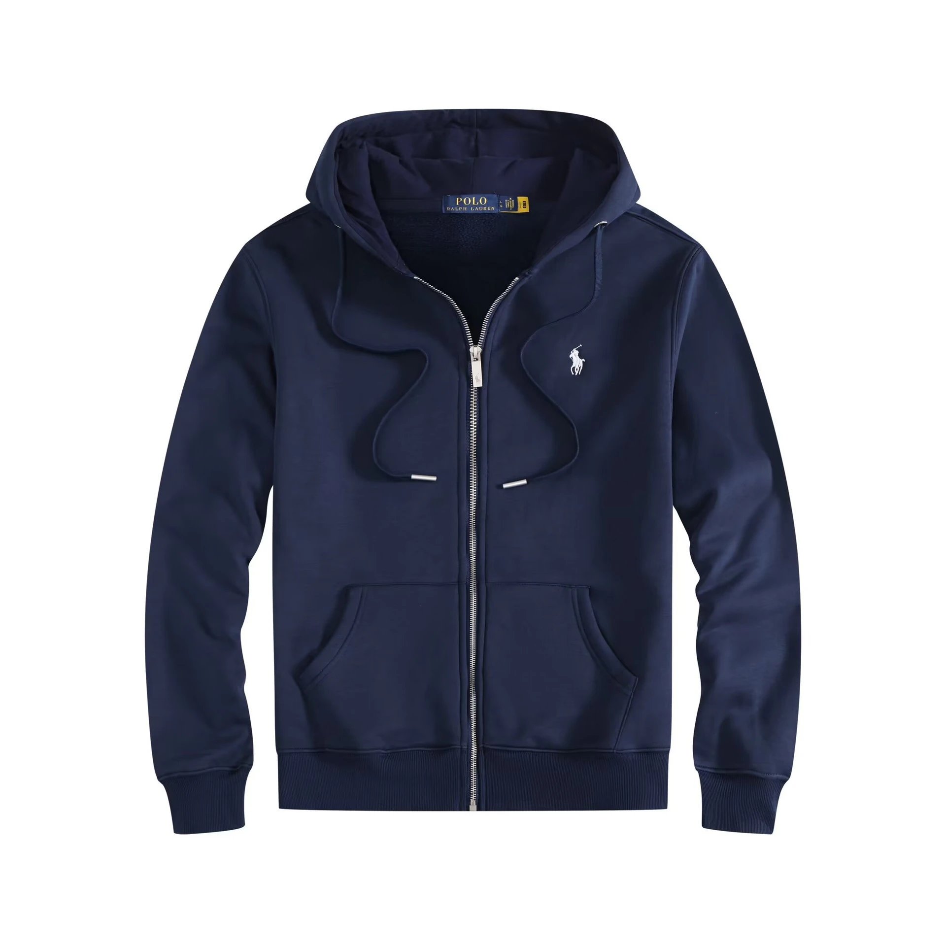 Zip-Up Navy Blue with White Logo
