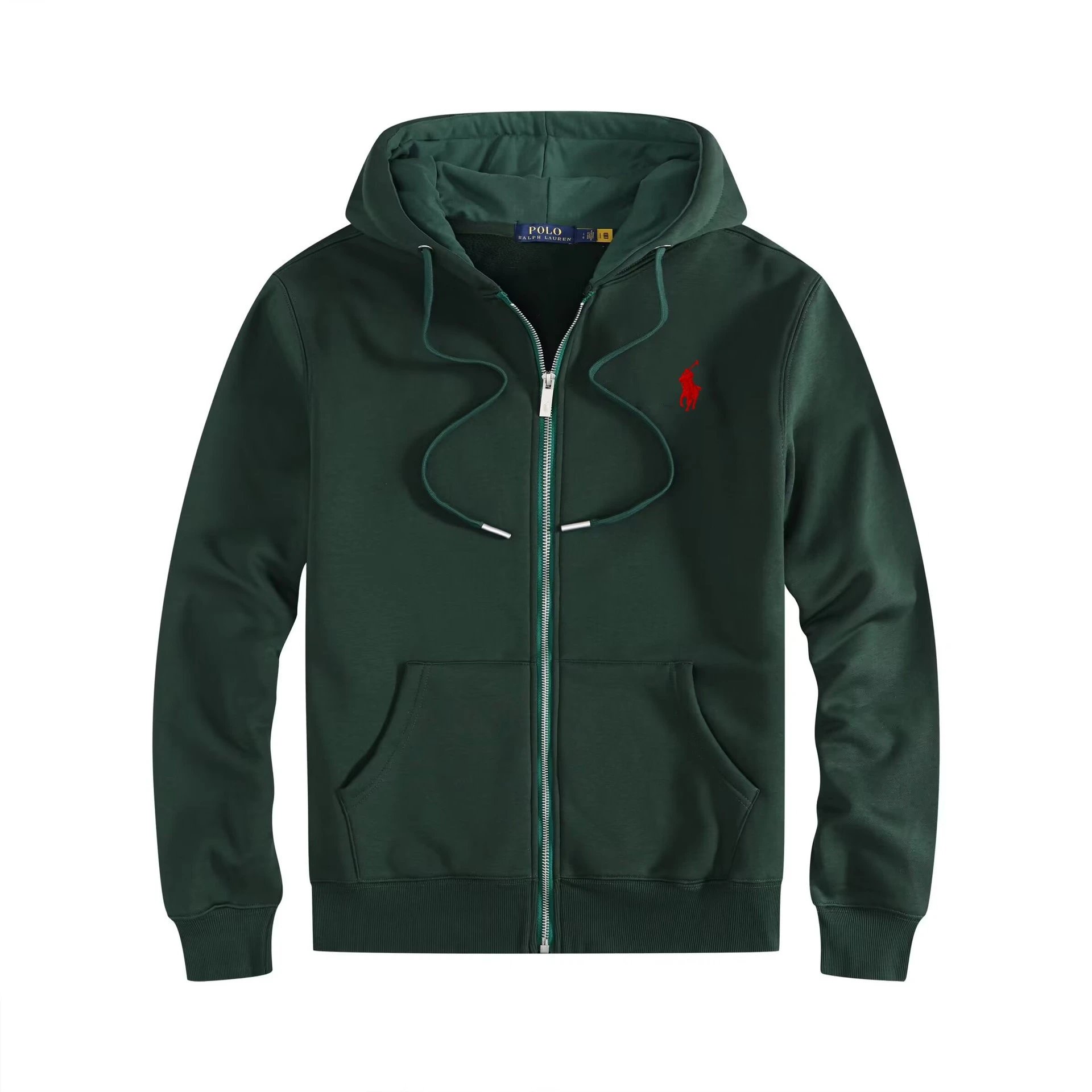 Zip-Up Green with Red Logo