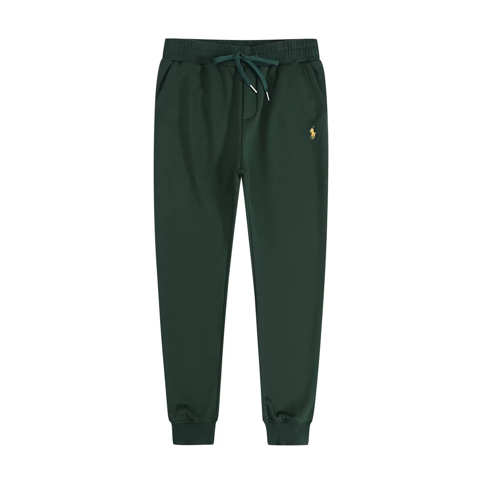 Sweatpants Green with Yellow Logo