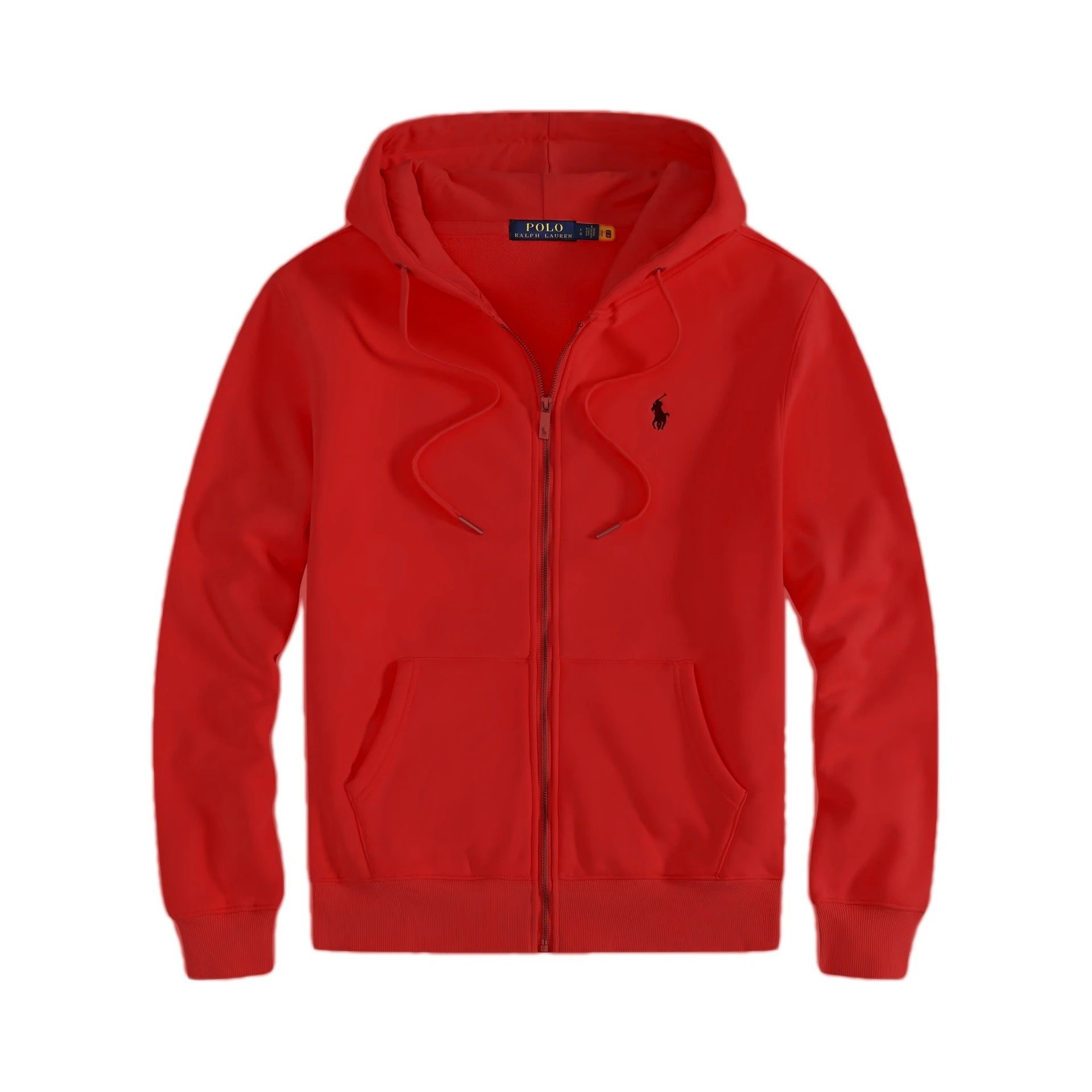 Zip-Up Red with Black Logo