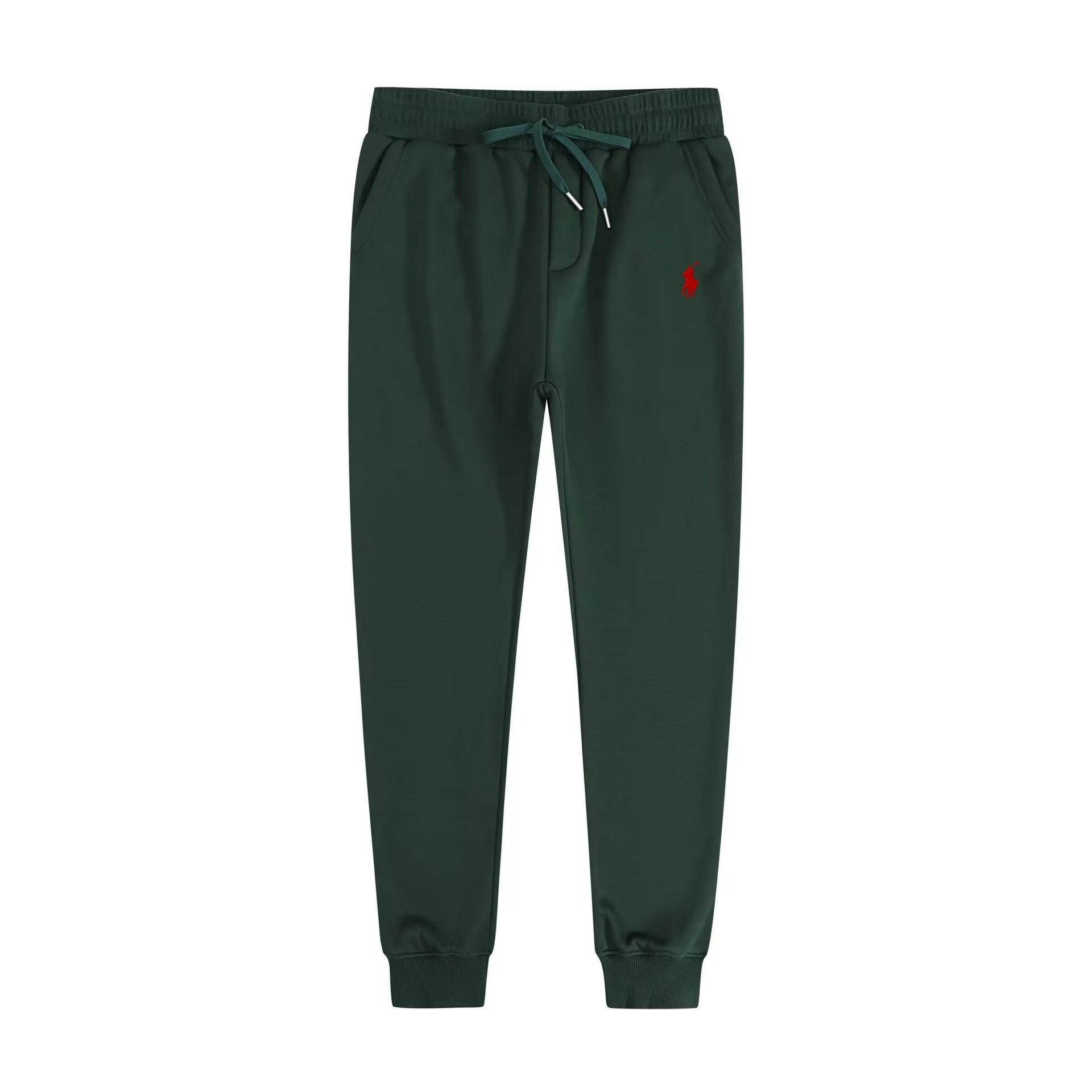 Sweatpants Green with Red Logo