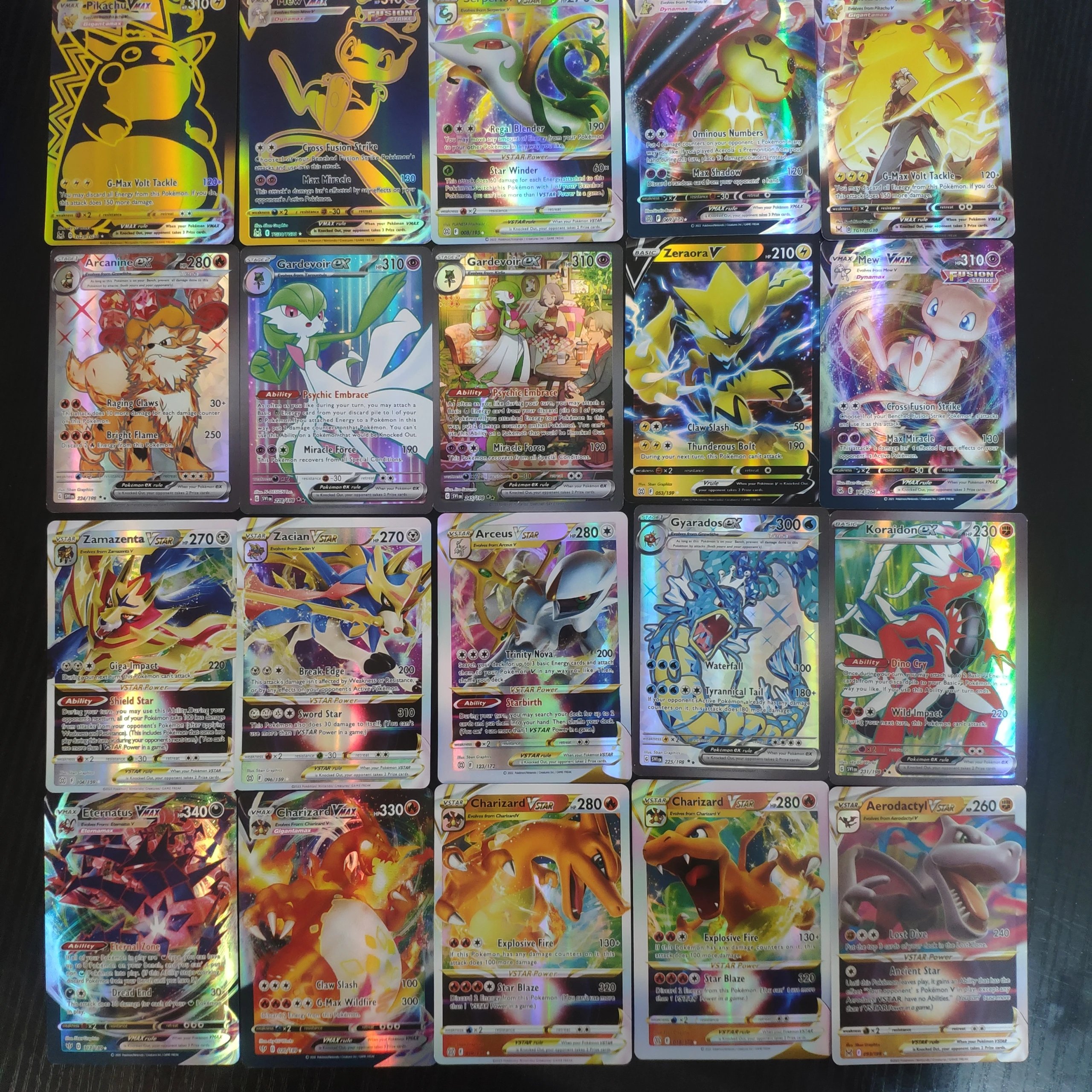 Pokemon Pokemon Trading Card Game Assorted VMAX VSTAR ex Ultra Rare Bundle TCG Cards